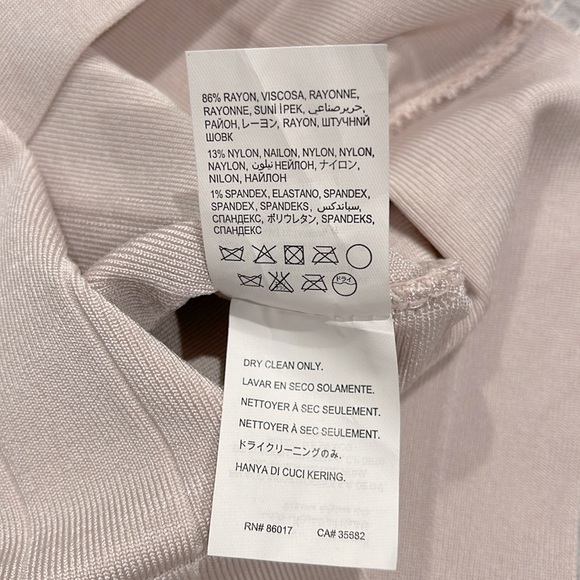 Bebe Embellished Bandage and Mesh Dress, Cream XS - Picture 7 of 7